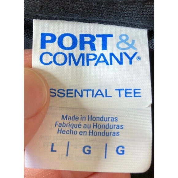 NEW Port and Company Amp Lighting T Shirt Large Men’s Black Short Sleeve - Picture 3 of 7